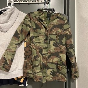 Camo Zip-Up Jacket